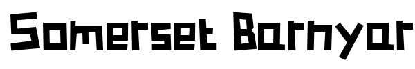 Somerset Barnyard font preview